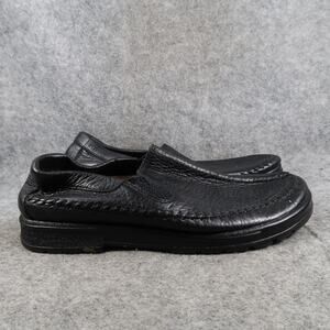 Softspots Shoes Womens 8.5 Loafer Slip On Casual Leather Moccasin Comfort Black